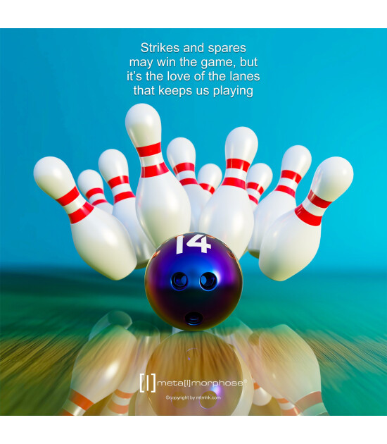Metalmorphose Bowling Anahtarlık