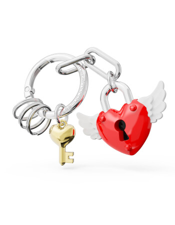 Metalmorphose Love Lock Kırmızı Anahtarlık