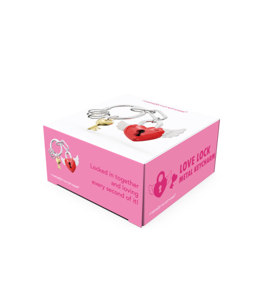 Metalmorphose Love Lock Kırmızı Anahtarlık