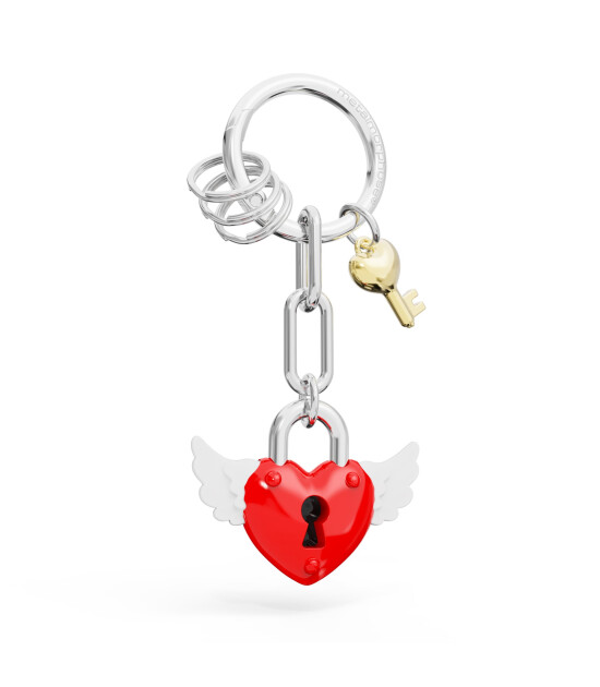 Metalmorphose Love Lock Kırmızı Anahtarlık
