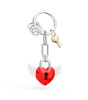 Metalmorphose Love Lock Kırmızı Anahtarlık