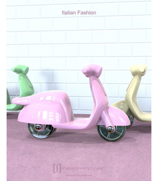 Metalmorphose Anahtarlık Scooter // Pembe