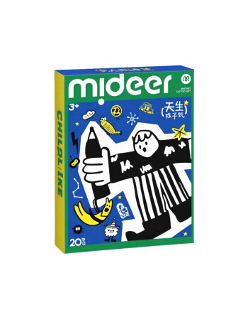 Mideer Basic Eğlenceli D&ouml;vme &Ccedil;ıkartmaları - Mavi