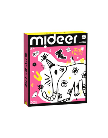 Mideer Basic Eğlenceli D&ouml;vme &Ccedil;ıkartmaları - Pembe