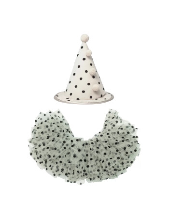 Mimi & Lula Clown Şapka ve Pelerin Seti