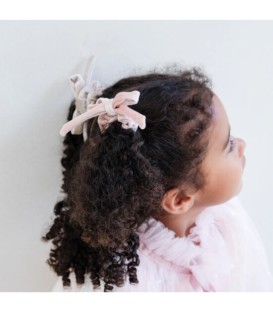 Mimi & Lula Lastik Saç Toka Set (4 Adet) // Sparkle Velvet Bow