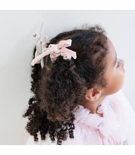 Mimi & Lula Lastik Saç Toka Set (4 Adet) // Sparkle Velvet Bow