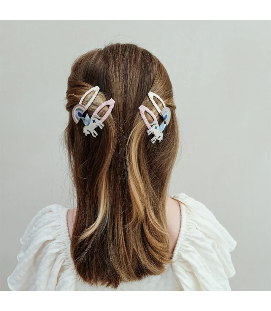 Mimi & Lula Saç Toka Set (4 Adet) // Winged Unicorn & Rainbow