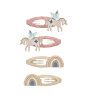Mimi & Lula Saç Toka Set (4 Adet) // Winged Unicorn & Rainbow