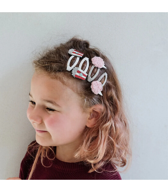 Mimi & Lula Saç Toka Set (4 Adet) // Popcorn & Candyfloss