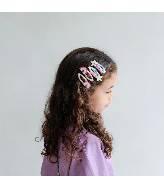 Mimi & Lula Saç Toka Set (4 Adet) // Disco Over The Rainbow