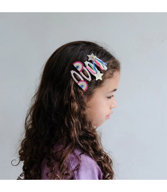 Mimi & Lula Saç Toka Set (4 Adet) // Disco Over The Rainbow