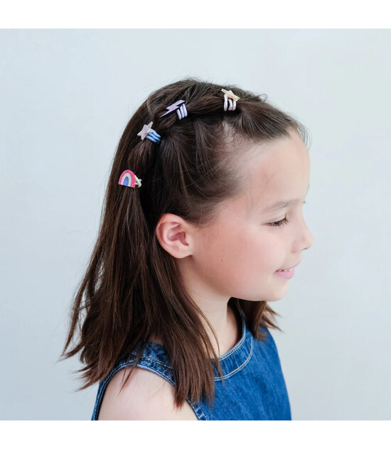 Mimi & Lula Mini Lastik Saç Toka Set (8 Adet) // Rainbow