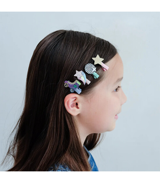 Mimi & Lula Mini Saç Toka Set (8 Adet) // Disco Diva