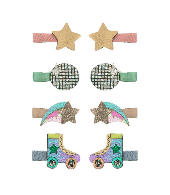 Mimi & Lula Mini Saç Toka Set (8 Adet) // Disco Diva