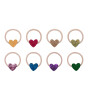 Mimi & Lula Mini Lastik Saç Toka Set (8 Adet) // Jazzy Heart