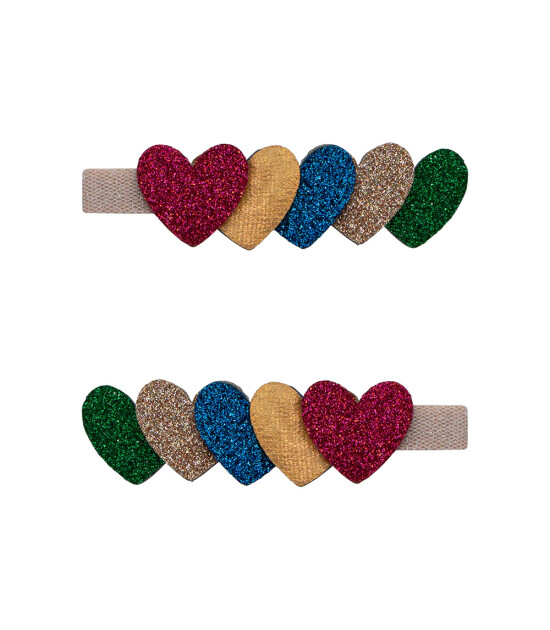 Mimi & Lula Saç Toka Set (2 Adet) // Jazzy Layered Heart