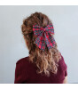 Mimi & Lula Saç Toka Set (2 Adet) // Tartan Agnes Bow - Red
