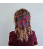Mimi & Lula Saç Toka Set (2 Adet) // Tartan Agnes Bow - Red