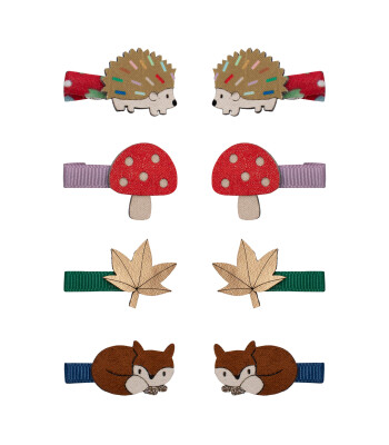 Mimi & Lula Mini Saç Toka Set (8 Adet) // Autumn Woodland