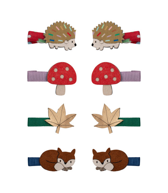 Mimi & Lula Mini Saç Toka Set (8 Adet) // Autumn Woodland