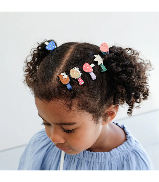 Mimi & Lula Mini Lastik Saç Toka Set (8 Adet) // Toadstool