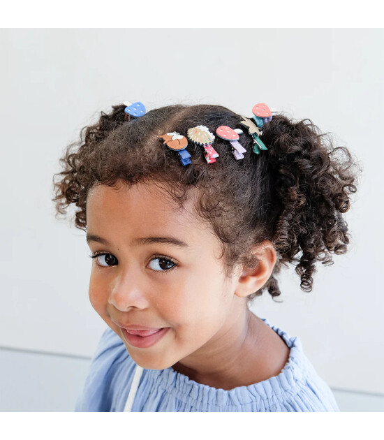 Mimi & Lula Mini Lastik Saç Toka Set (8 Adet) // Toadstool