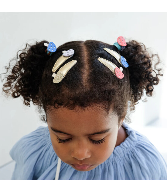 Mimi & Lula Mini Lastik Saç Toka Set (8 Adet) // Toadstool