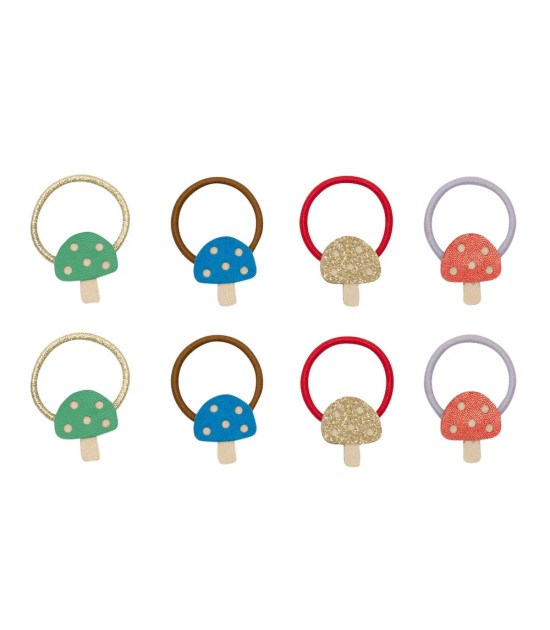 Mimi & Lula Mini Lastik Saç Toka Set (8 Adet) // Toadstool