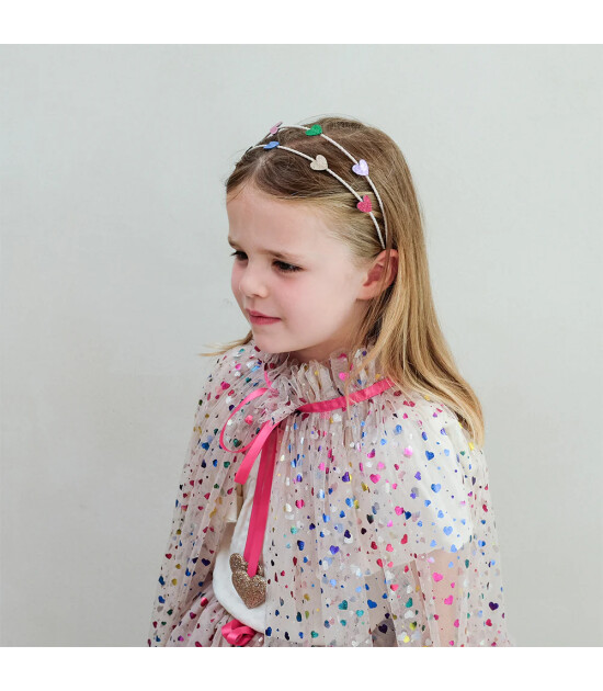 Mimi & Lula Çocuk Pelerin // Rainbow Hearts