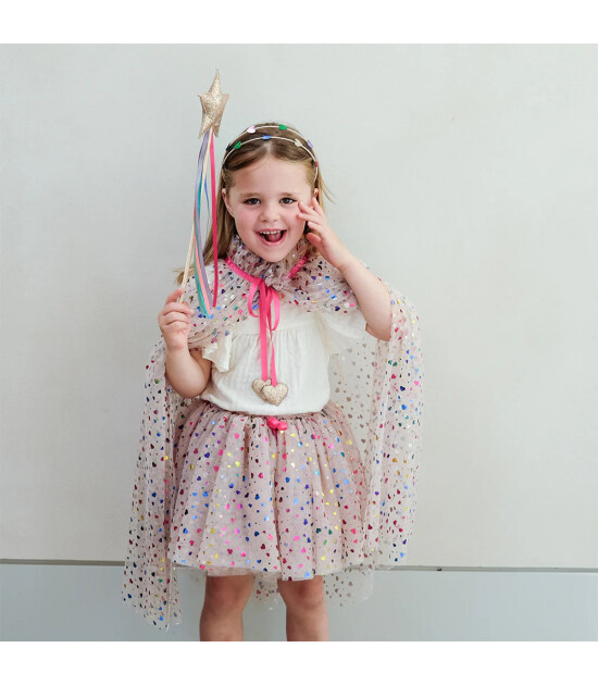 Mimi & Lula Çocuk Pelerin // Rainbow Hearts