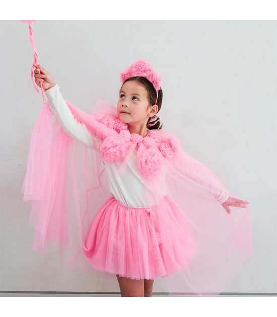 Mimi & Lula Taç // Pink Ruffle Flower