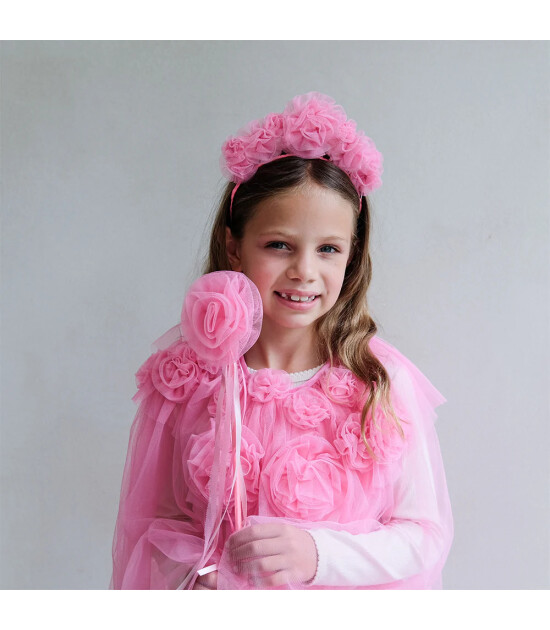 Mimi & Lula Taç // Pink Ruffle Flower