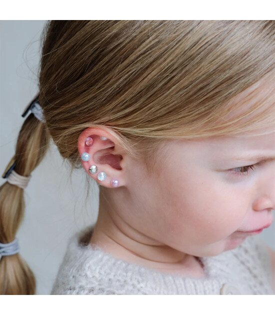 Mimi & Lula Pink Gem & Pearl Sticker Küpe