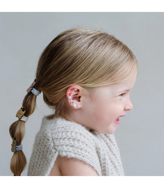 Mimi & Lula Pink Gem & Pearl Sticker Küpe