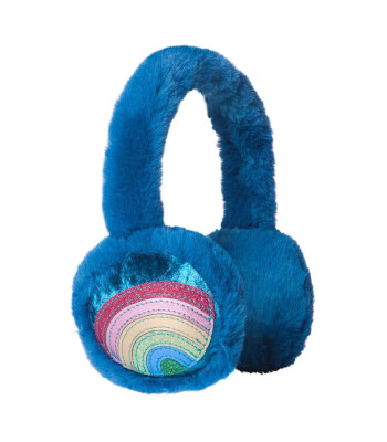 Mimi & Lula Peluş Kulaklık // Rainbow