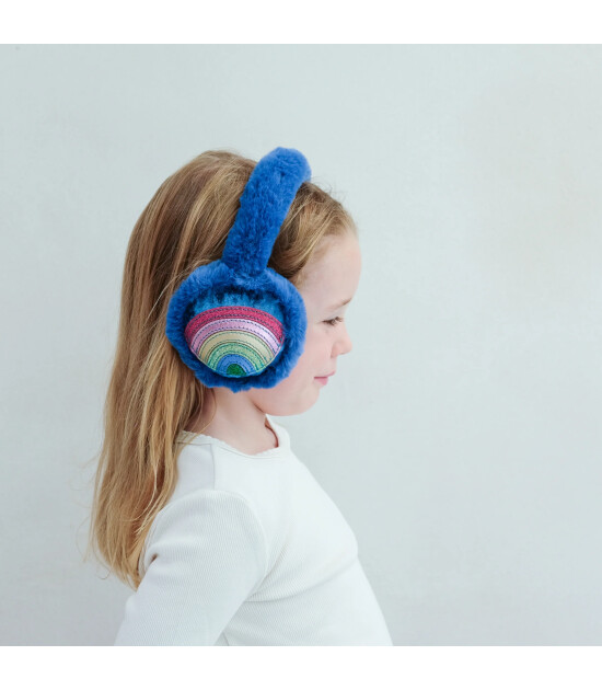Mimi & Lula Peluş Kulaklık - Rainbow