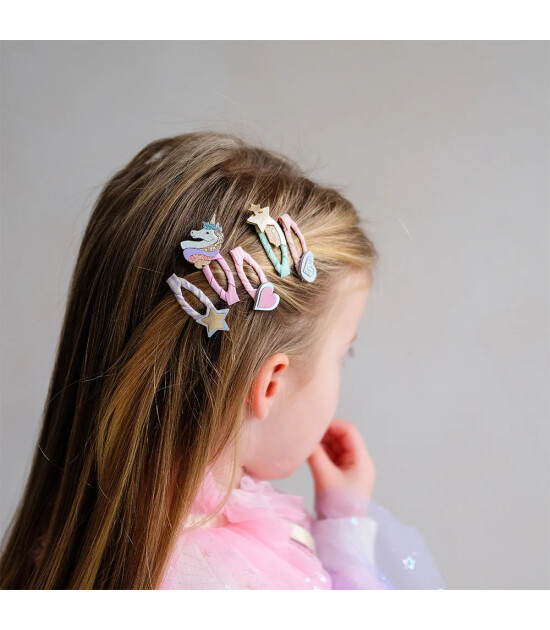 Mimi & Lula Sa&ccedil; Toka Set (5 Adet) // Dreamy Unicorn Mini