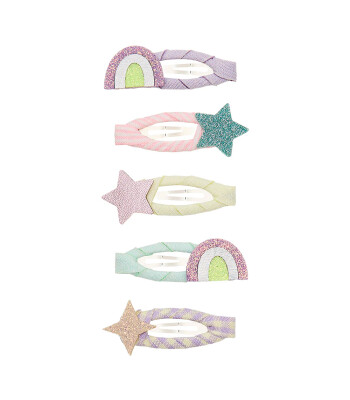 Mimi & Lula Saç Toka Set (5 Adet) // Rainbow And Star Mini