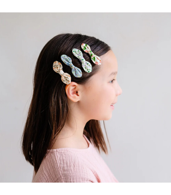 Mimi & Lula Sa&ccedil; Toka Set (4 Adet) // Flora Bow