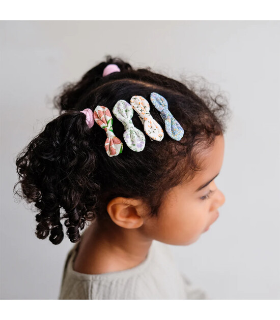 Mimi & Lula Sa&ccedil; Toka Set (4 Adet) // Flora Bow