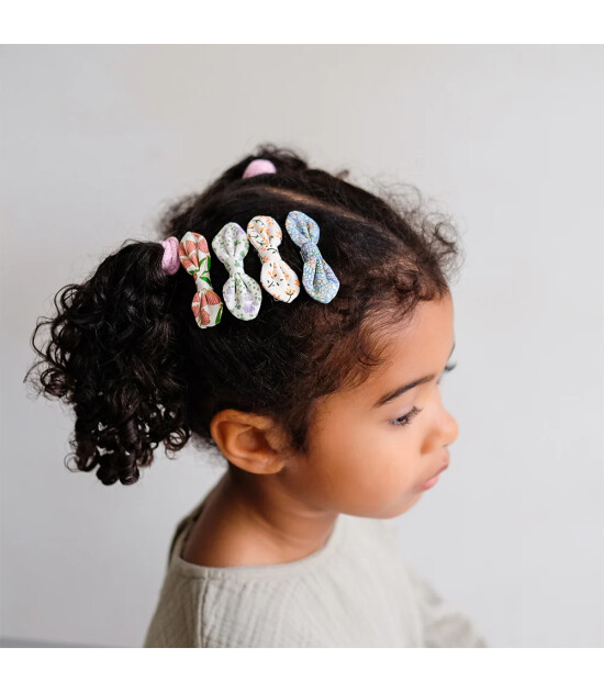 Mimi & Lula Sa&ccedil; Toka Set (4 Adet) // Flora Bow