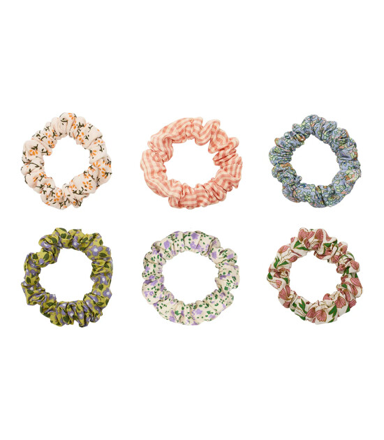 Mimi & Lula Lastik Toka Set (6 Adet) // Spring Floral Scrunchies