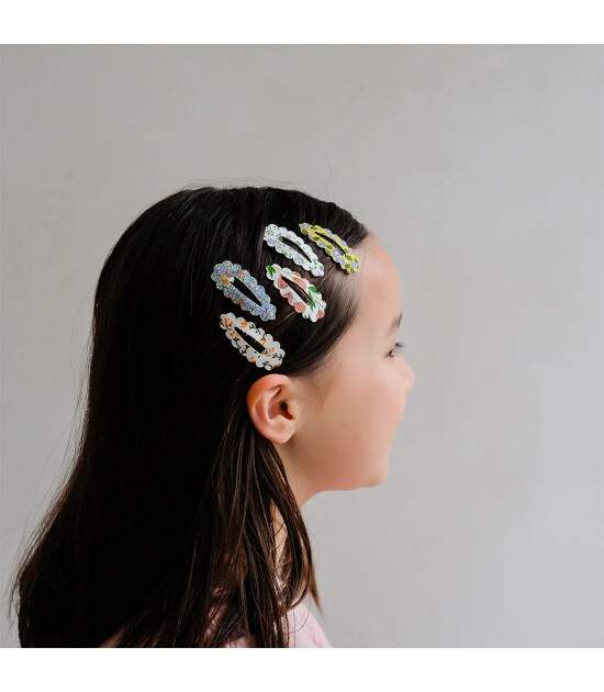 Mimi & Lula Sa&ccedil; Toka Set (5 Adet) // Spring Scalloped