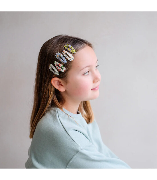 Mimi & Lula Sa&ccedil; Toka Set (5 Adet) // Spring Scalloped