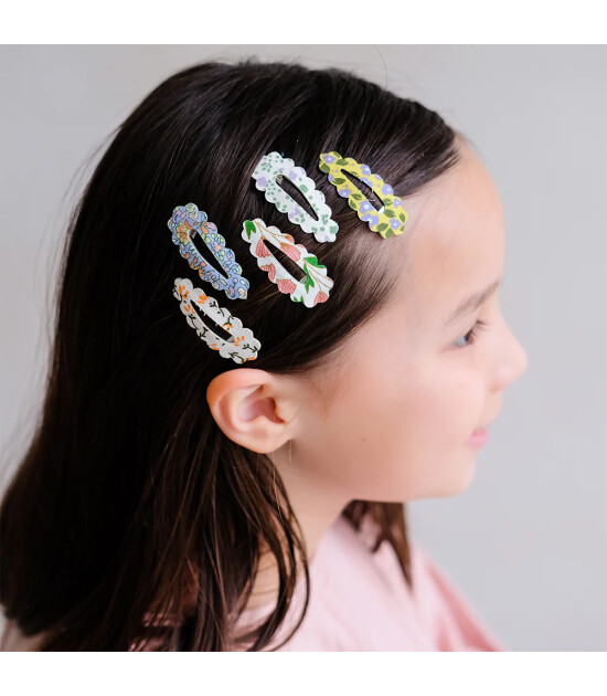 Mimi & Lula Sa&ccedil; Toka Set (5 Adet) // Spring Scalloped