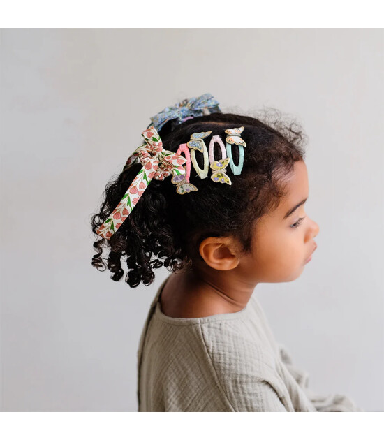 Mimi & Lula Sa&ccedil; Toka Set (4 Adet) // Floral Butterfly