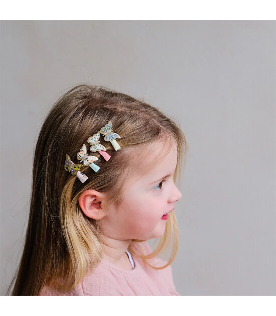 Mimi & Lula Sa&ccedil; Toka Set (8 Adet) // Floral Butterfly Mini