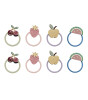 Mimi & Lula Lastik Toka Set (8 Adet) // Fruit Salad Mini