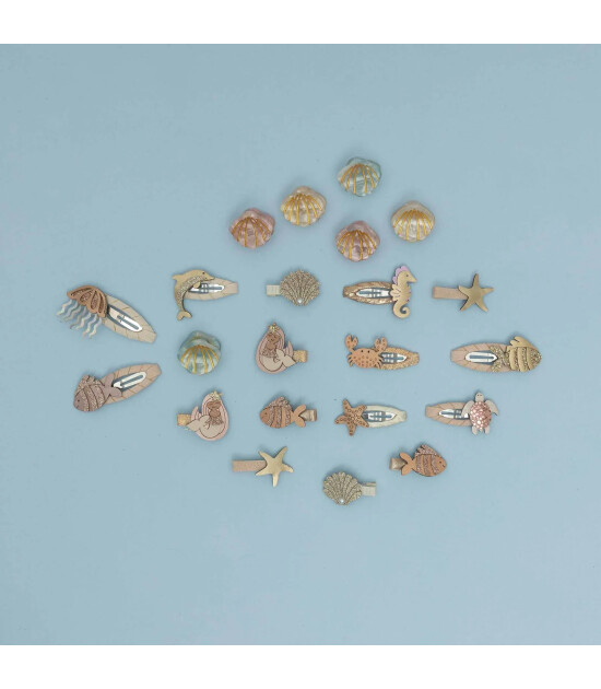 Mimi & Lula Sa&ccedil; Toka Set (8 Adet) // Mermaid Mini